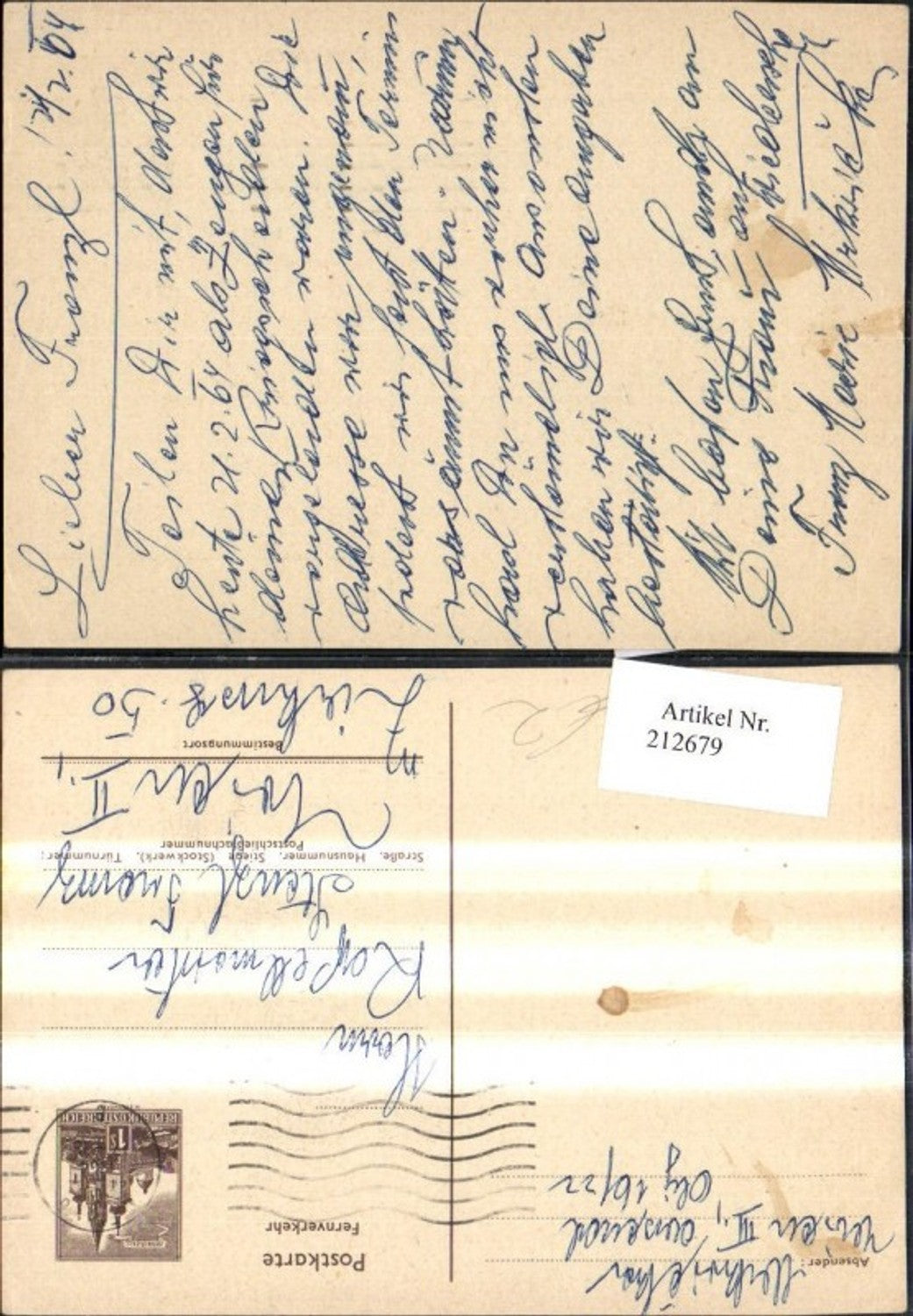 Alte Ansichtskarte – Old Postcard