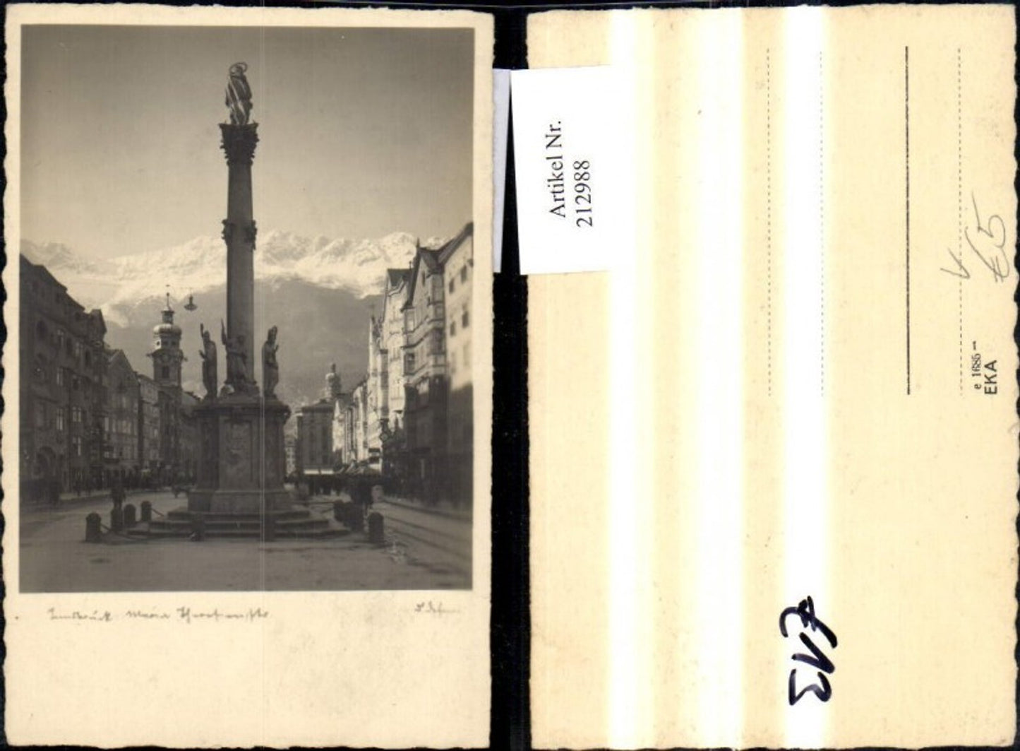212988,Dr. Defner Innsbruck Maria Theresienstrasse Annasäule