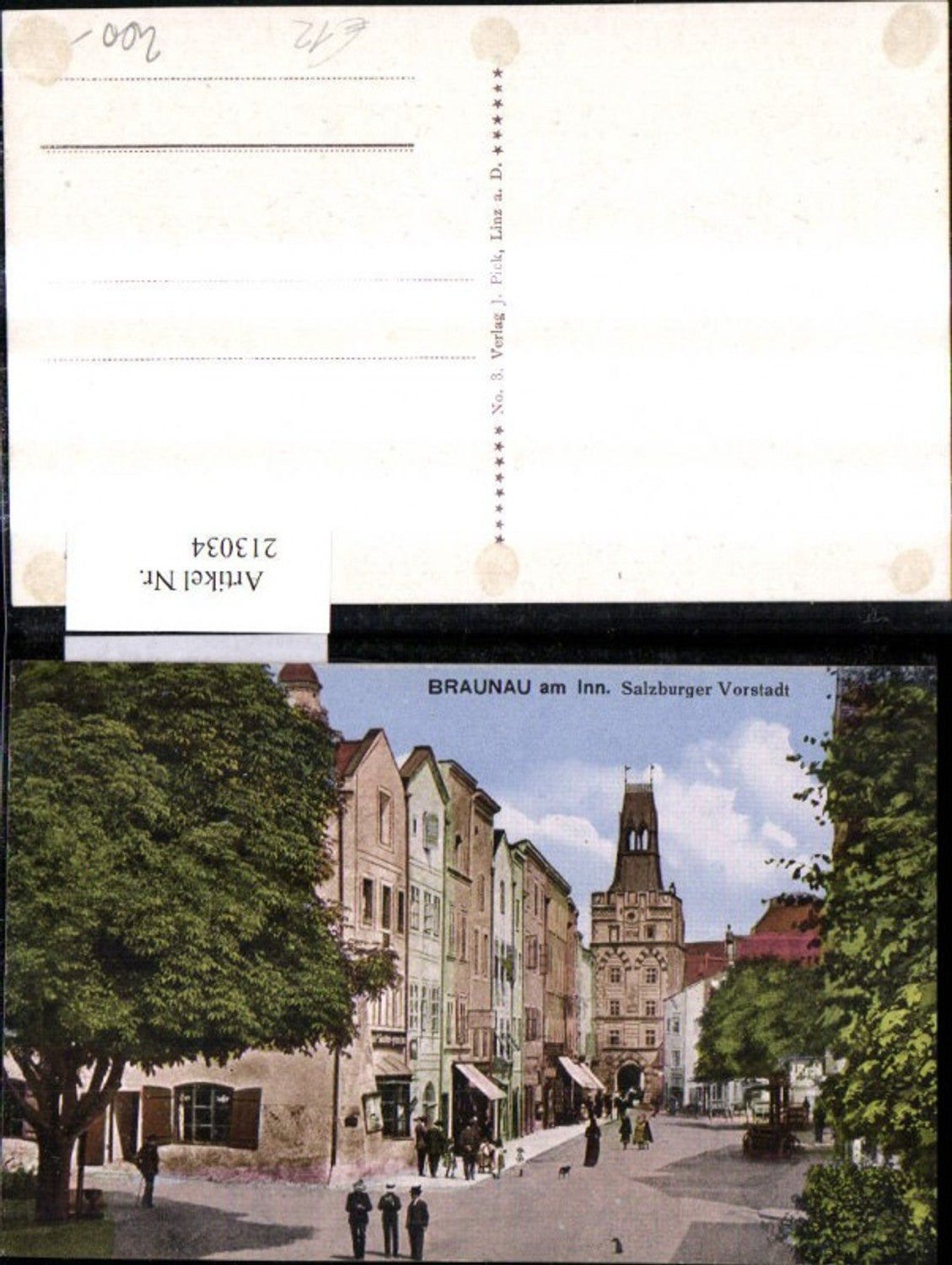 213034,Braunau a. Inn Salzburger Vorstadt Strassenansicht