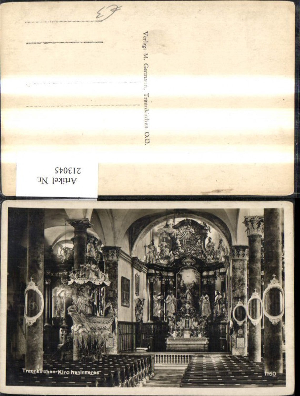 213045,Traunkirchen Kircheninneres Altar Kirche