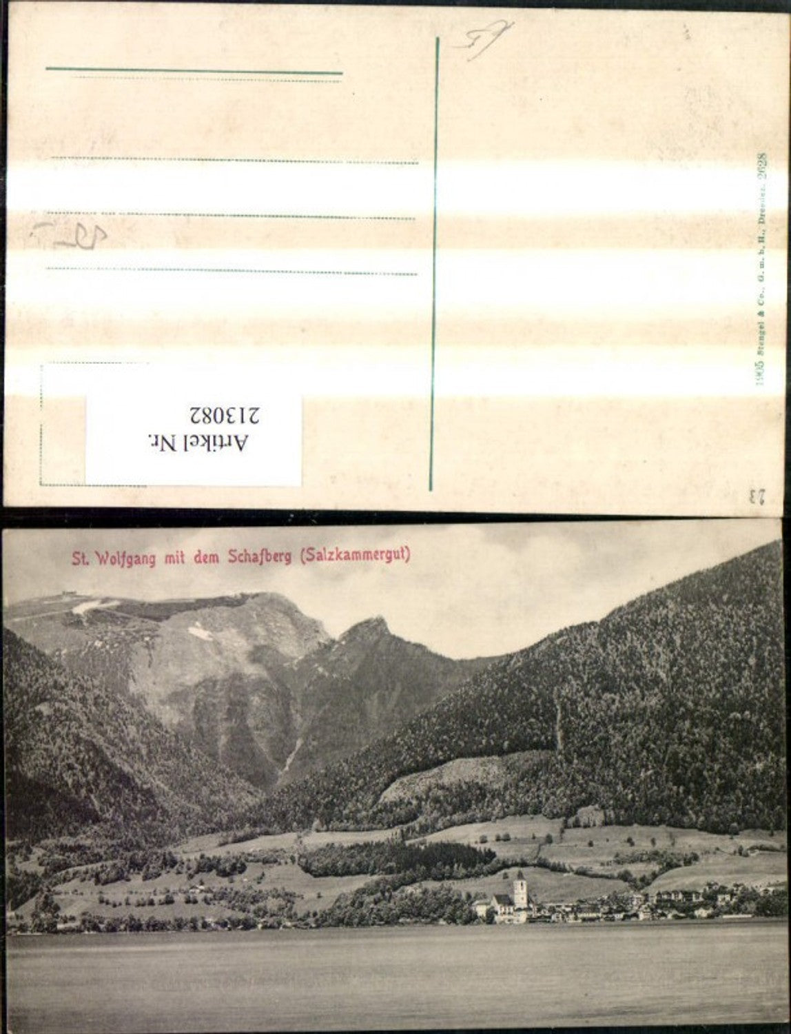 213082,St Wolfgang a. Wolfgangsee m. d. Schafberg Salzkammergut