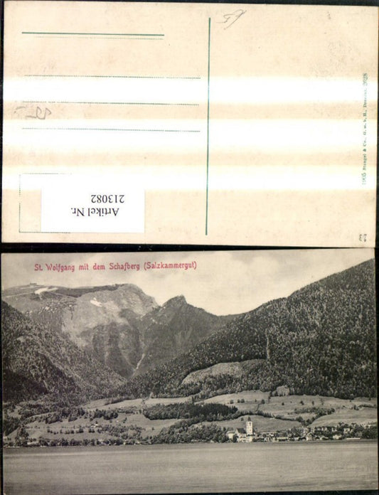 213082,St Wolfgang a. Wolfgangsee m. d. Schafberg Salzkammergut