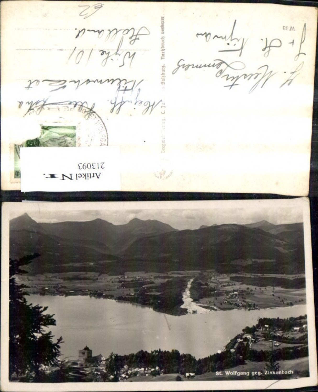 213093,St Wolfgang a. Wolfgangsee geg. Zinkenbach