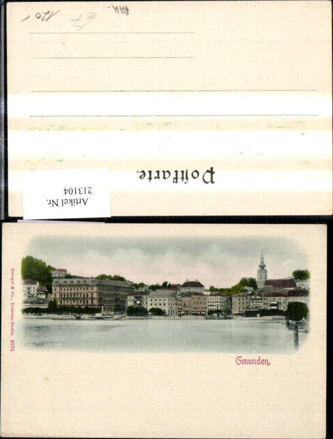 213104,Gmunden Ansicht m. Traunsee
