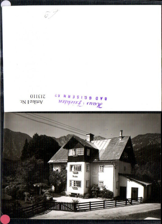213110,Foto Ak Bad Goisern Haus Feichten