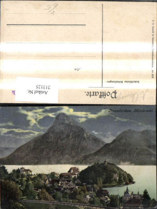 213125,Traunkirchen Mondnacht pub F. E. Brandt 819