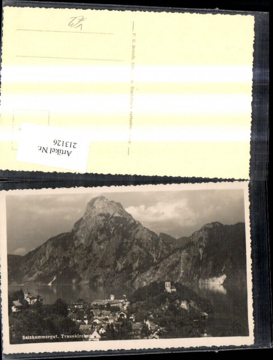 213126,Traunkirchen Salzkammergut pub F. E. Brandt