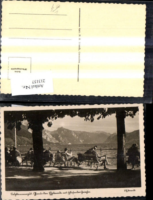 213157,Gmunden Esplanade m. Schlafender Griechin Partie pub Brandt