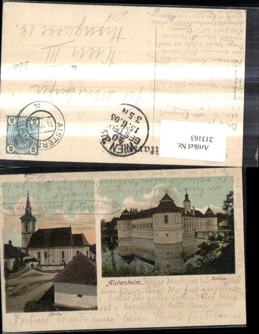 213163,Aistersheim Schloss Kirche Mehrbildkarte