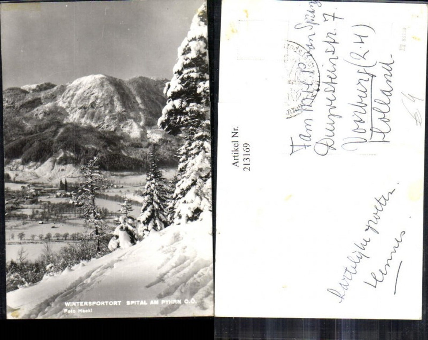 213169,Spital am Phyrn Teilansicht Winterbild