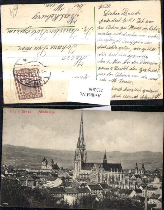 213206,Linz a. d. Donau Teilansicht Mariendom Dom Kirche