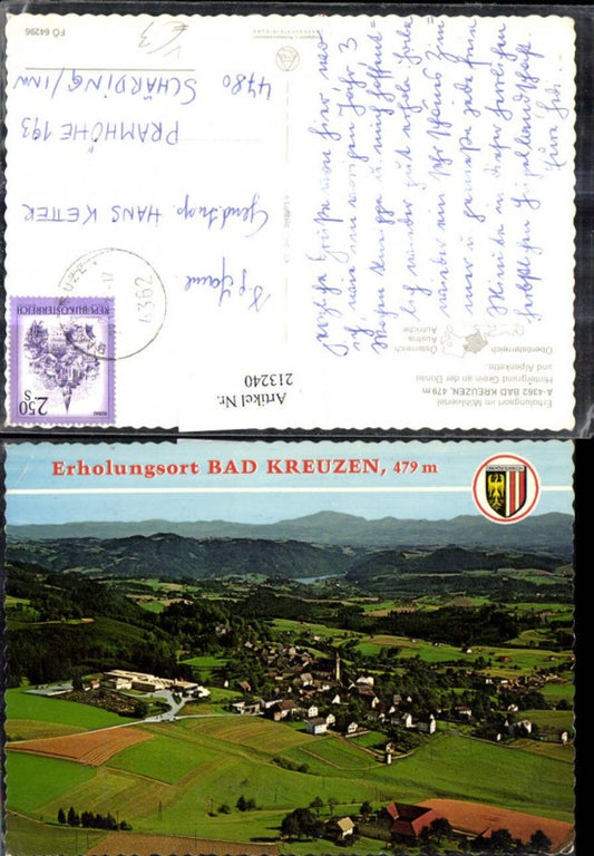 213240,Bad Kreuzen Totale pub Alpine Luftbild 64296