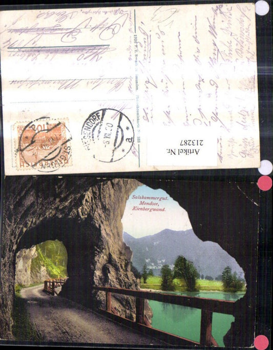 213287,Salzkammergut Mondsee Kienbergwand Tunnel Straßenansicht pub Brandt 333
