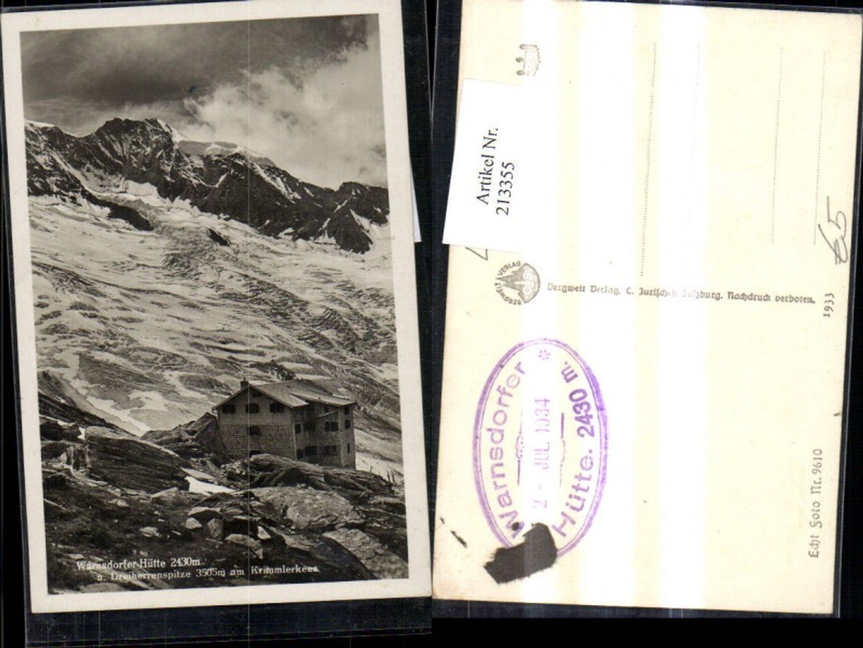 Alte Ansichtskarte – Old Postcard