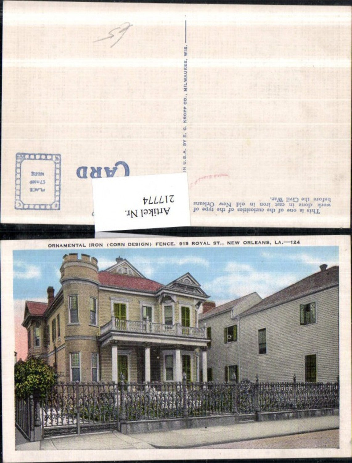 Alte Ansichtskarte – Old Postcard