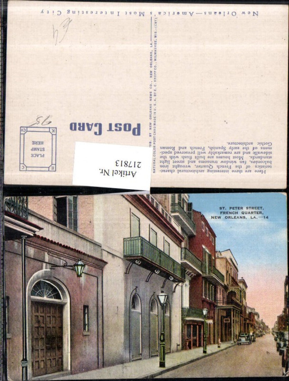 Alte Ansichtskarte – Old Postcard