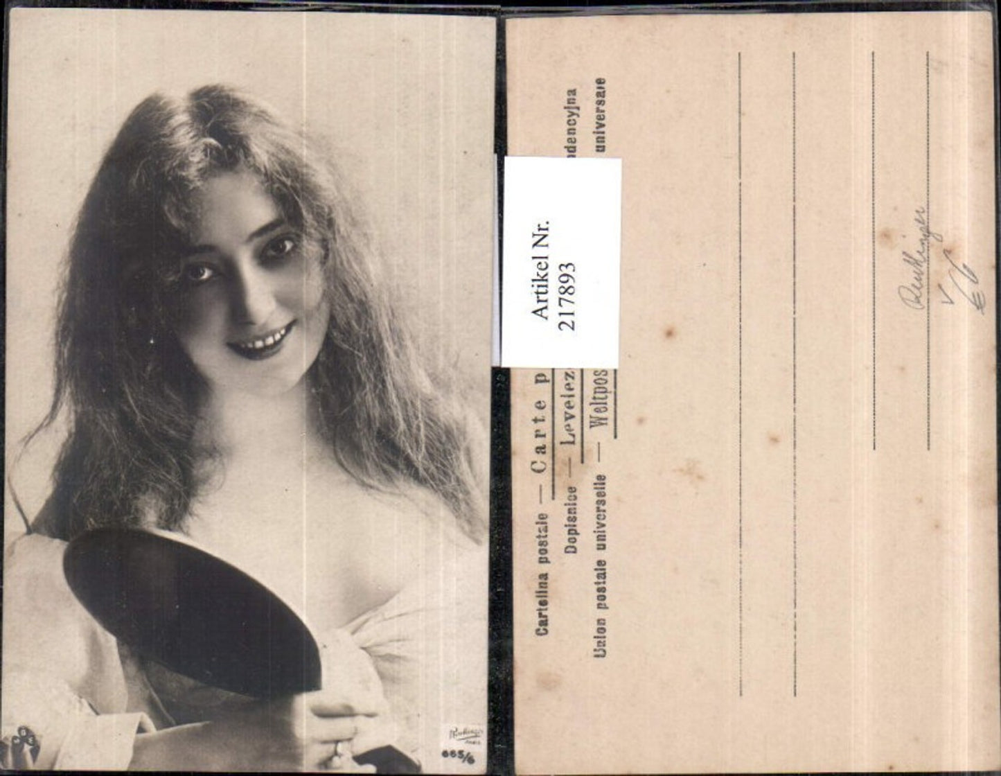 217893,Frau m. Spiegel Portrait pub Reutlinger Paris SBW 665/6