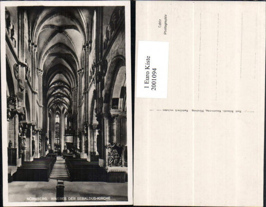 2001094,Nürnberg Sebaldus-Kirche Innenansicht