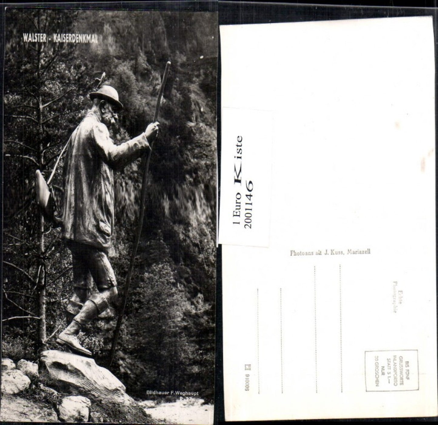 2001146,Walster Kaiserdenkmal Denkmal Bildhauer F. Weghaupt