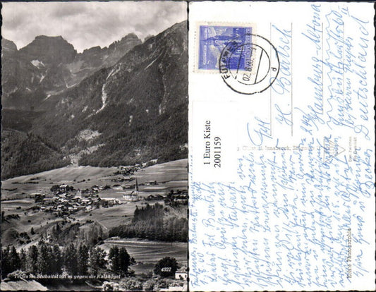 2001159,Telfes im Stubaital Totale geg. d. Kalkkögel