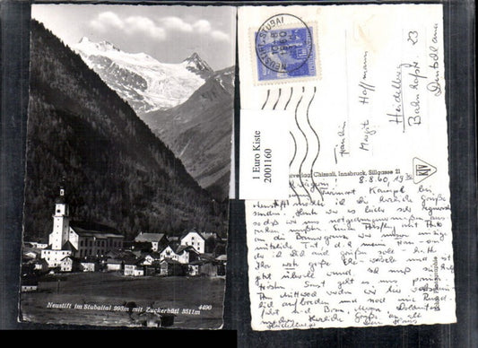 2001160,Neustift im Stubaital Teilansicht m. Zuckerhüttl