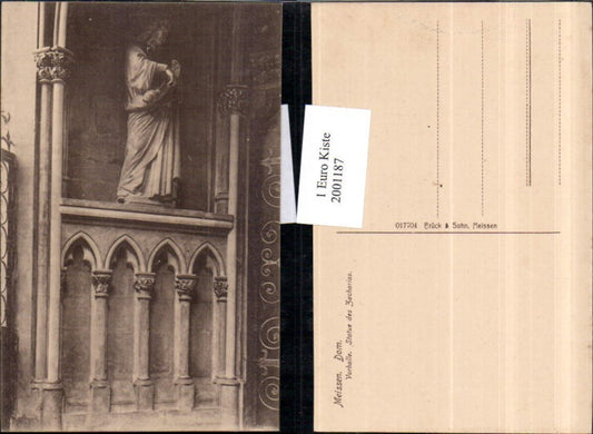 2001187,Messen Dom Vorhalle Statue d. Zacharias