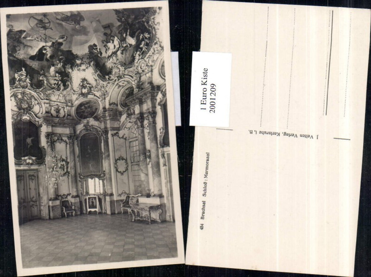 2001209,Bruchsal Schloss Marmorsaal Innenansicht