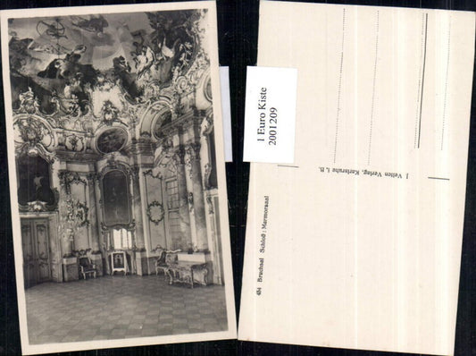 2001209,Bruchsal Schloss Marmorsaal Innenansicht