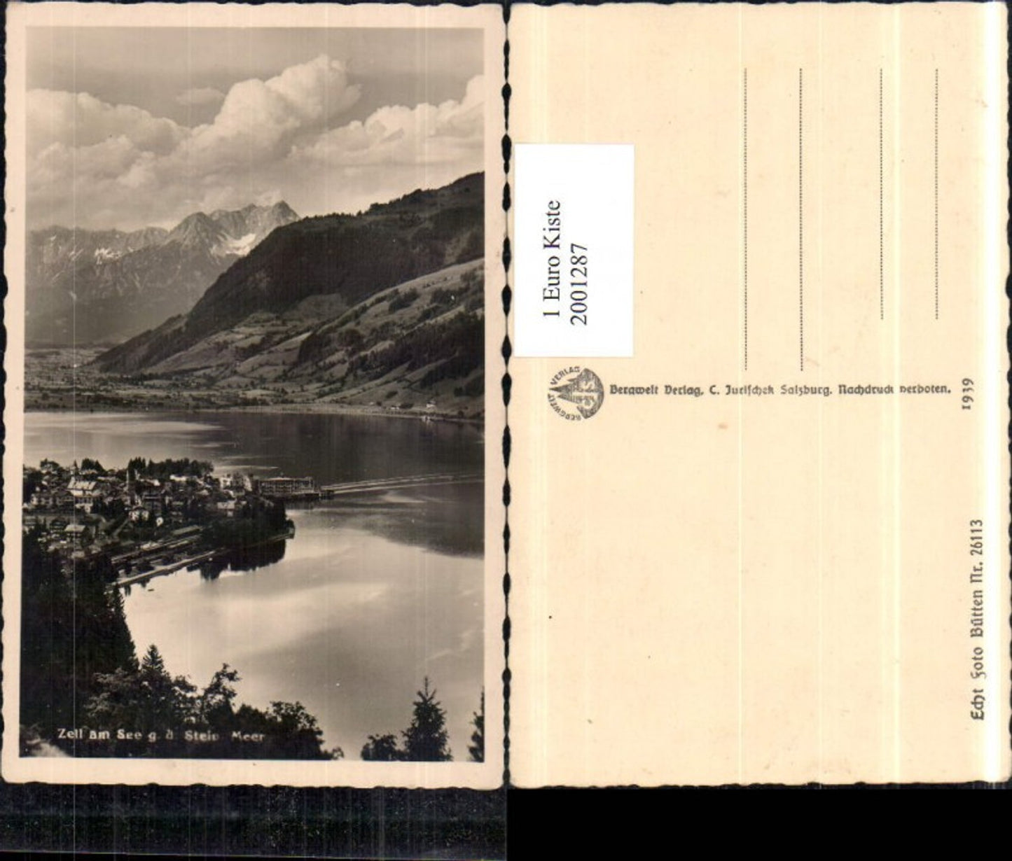 2001287,Zell am See Totale geg. d. Steinerne Meer