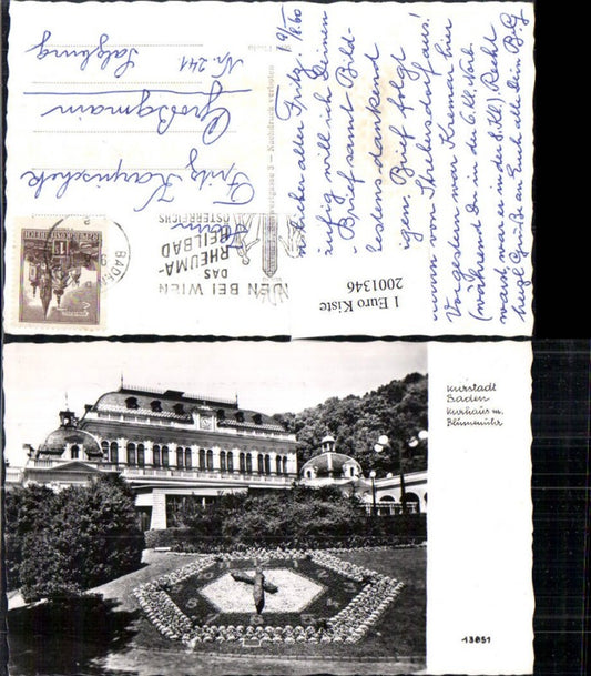 2001346,Baden Kurhaus m. Blumenuhr Uhr