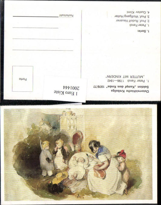 2001444,Künstler AK Peter Fendi „Mutter mit Kindern“