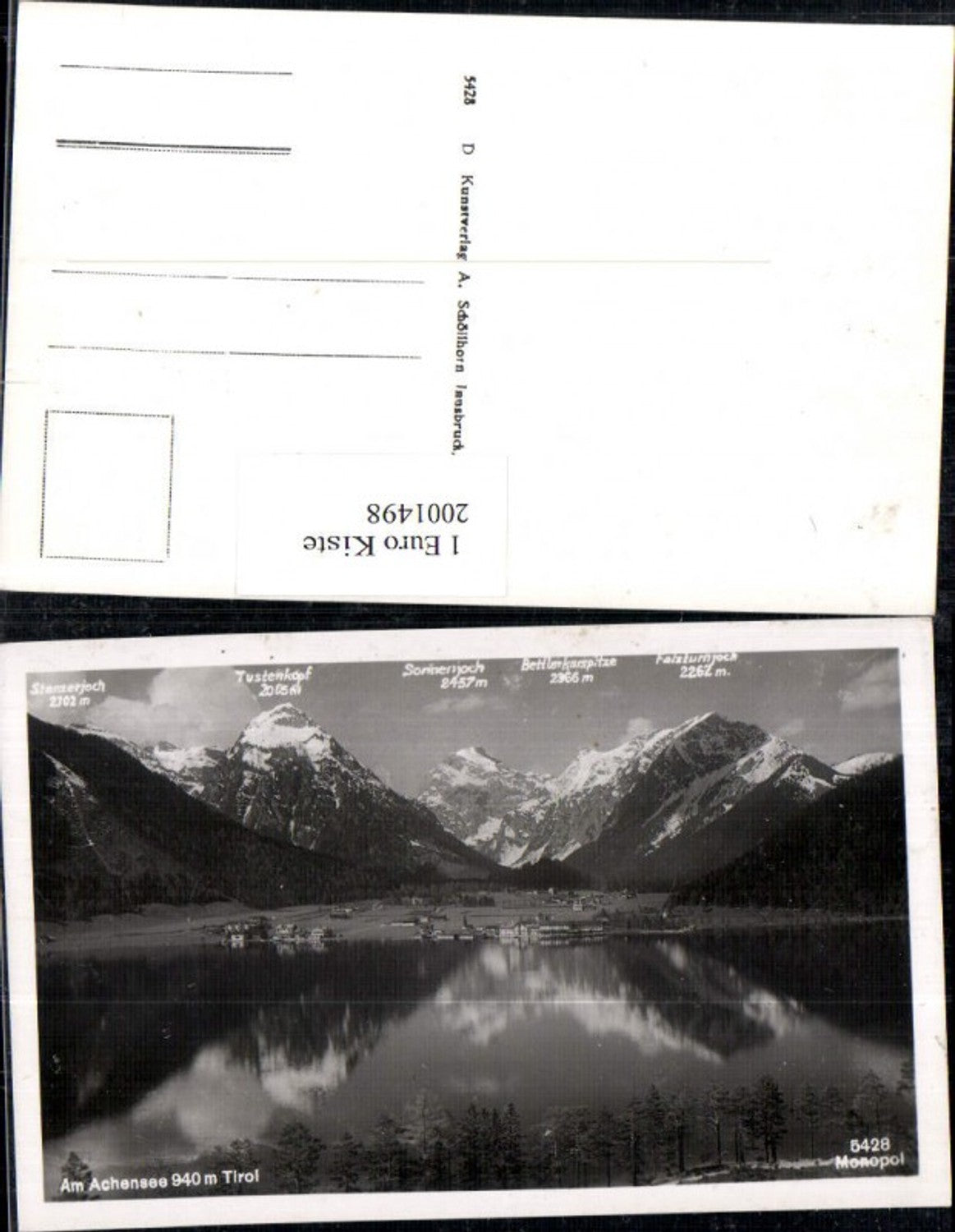 2001498,Am Achensee See Pertisau Stanzerjoch Tustenkopf Sonnenjoch Bettlerkarspitze Falzturnjoch