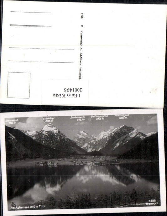 2001498,Am Achensee See Pertisau Stanzerjoch Tustenkopf Sonnenjoch Bettlerkarspitze Falzturnjoch