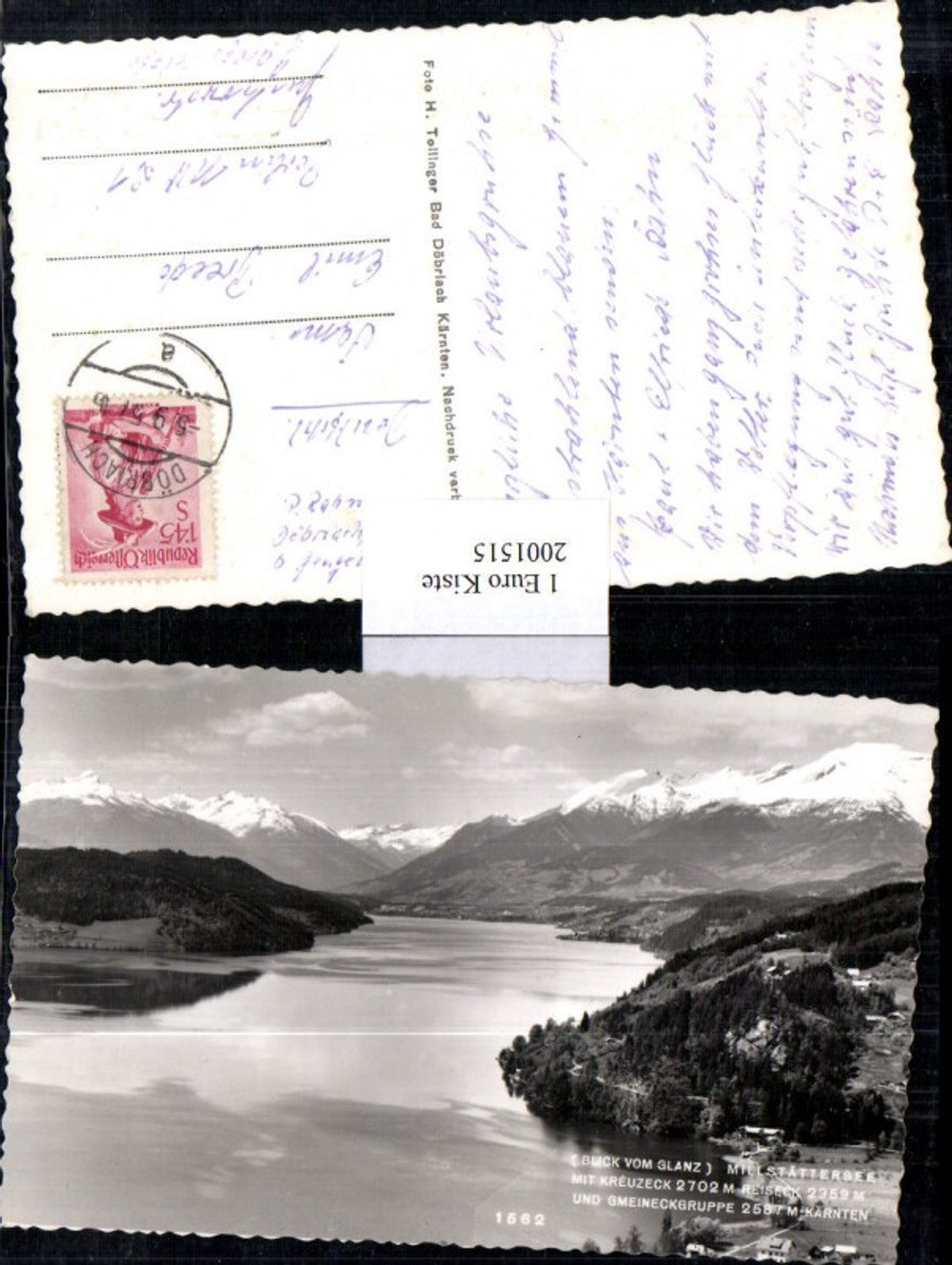 2001515,Millstättersee See m. Kreuzeck Reiseck u. Gemeineckgruppe