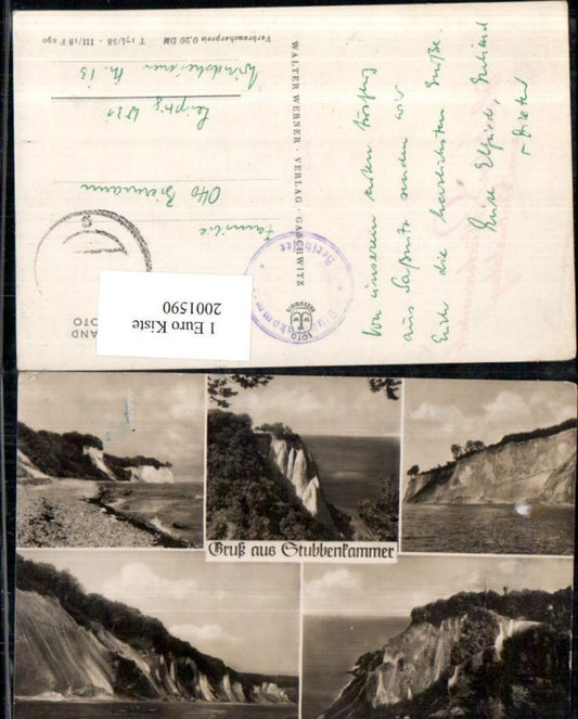 2001590,Gruß aus Stubbenkammer Nationalpark Jasmund auf d. Insel Rügen Mehrbildkarte