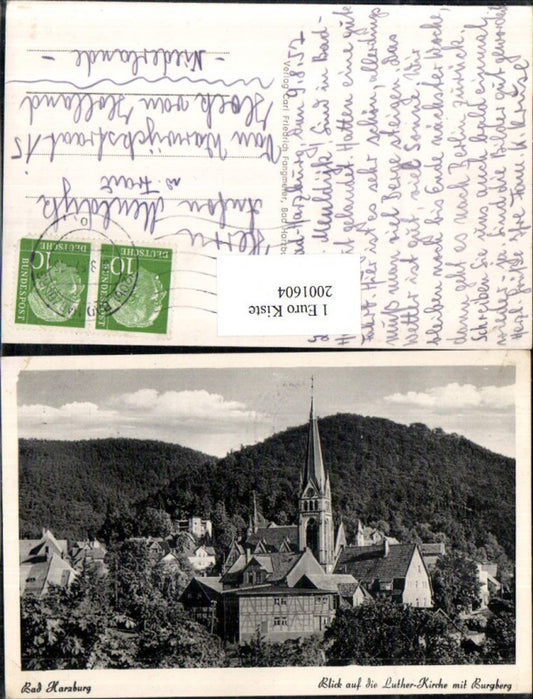 2001604,Bad Harzburg Blick auf d. Luther-Kirche m. Burgberg