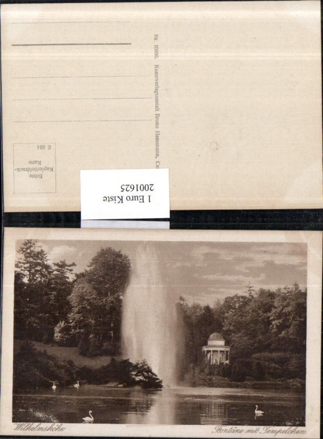 2001625,Wilhelmshöhe Fontäne m. Tempelchen Springbrunnen