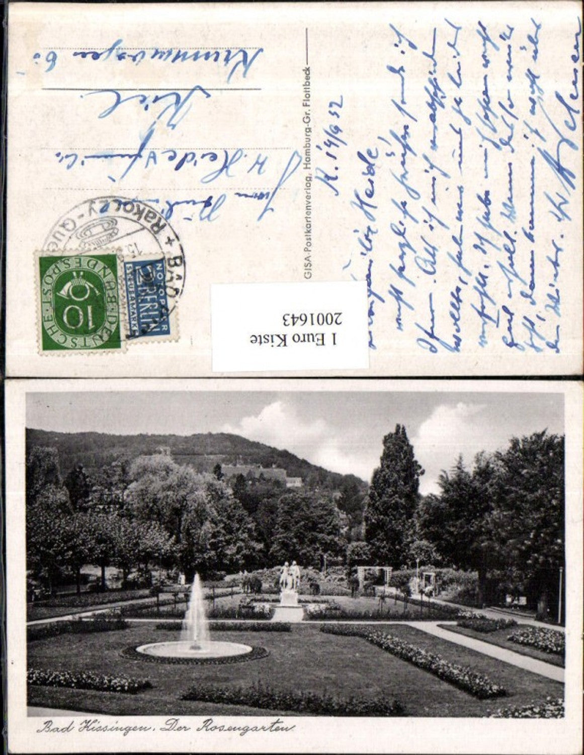 2001643,Bad Kissingen Der Rosengarten Springbrunnen