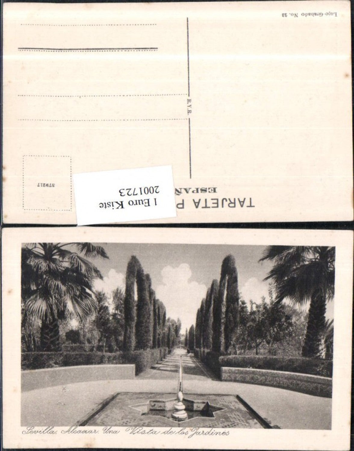 2001723,Sevilla Alcazar Elna Wista de los Jardines Straßenansicht