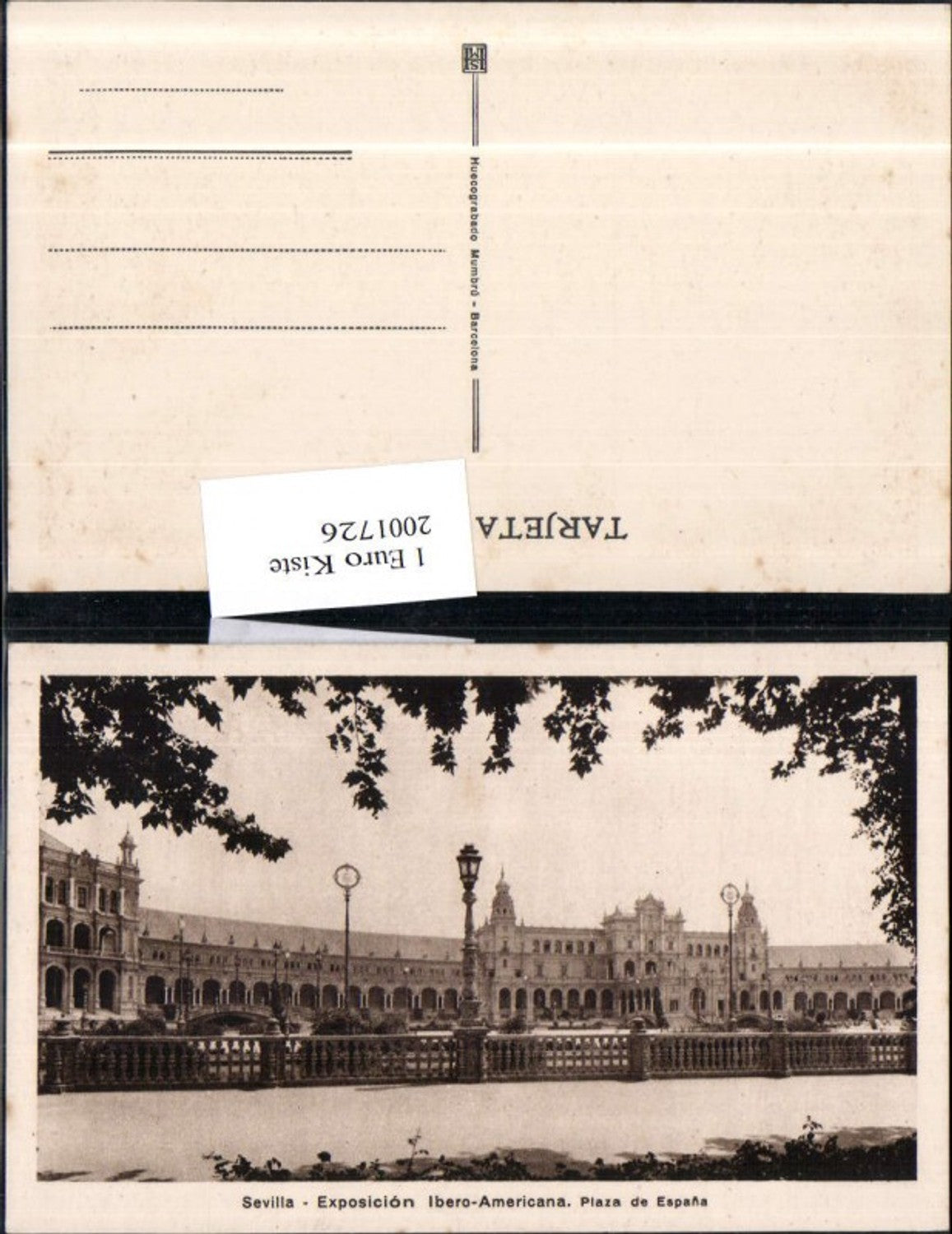 2001726,Sevilla Exposicion Ibero-Americana Plaza de Espana