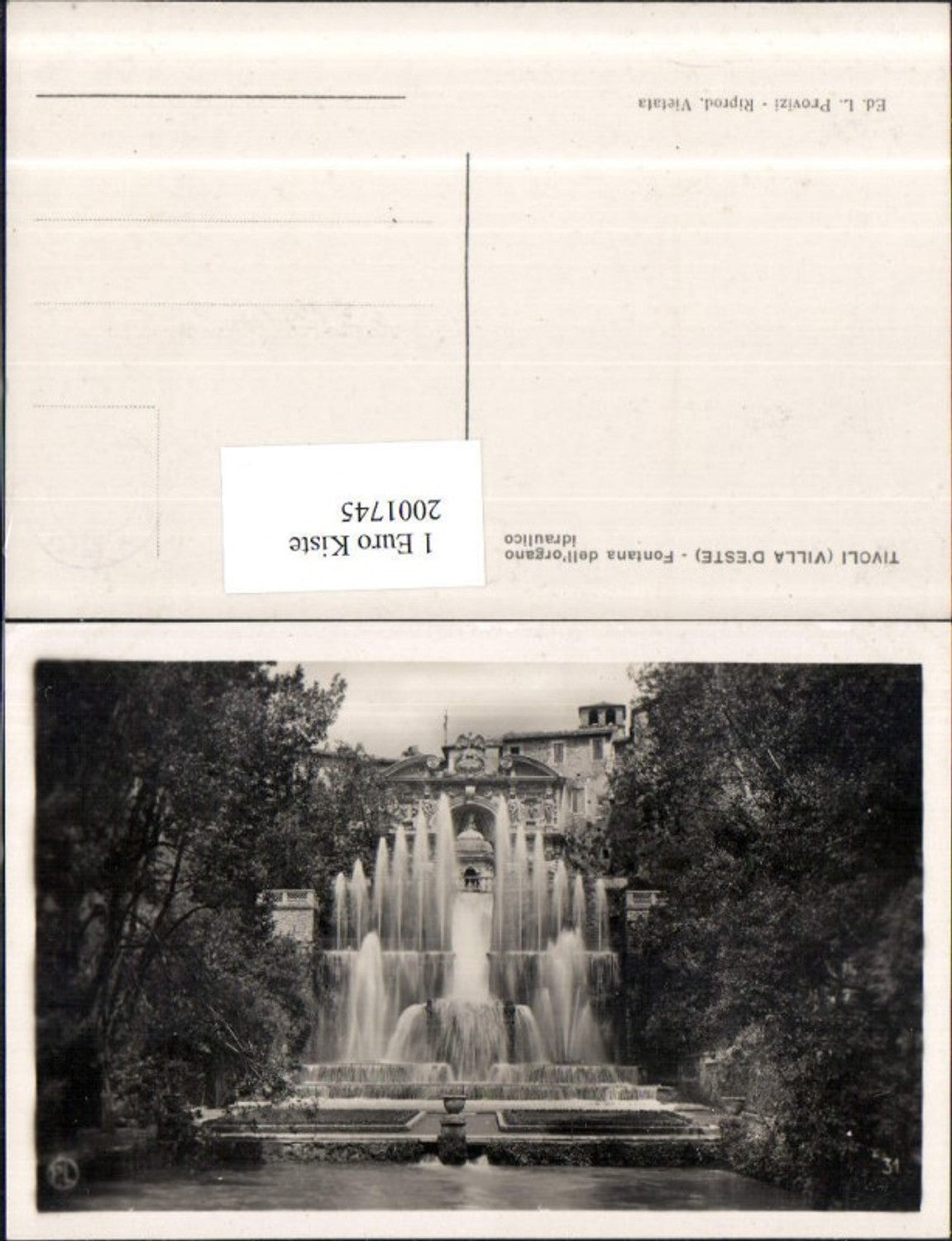 2001745,Tivoli Villa d'Este Fontana dell'organo idraulico Brunnen Springbrunnen