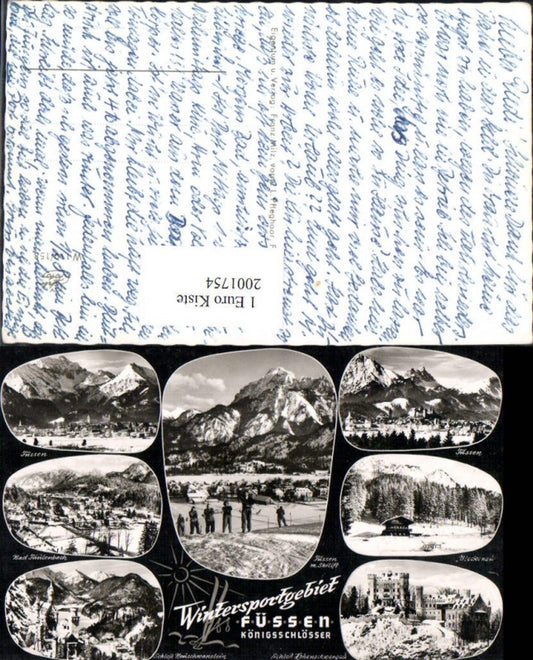 2001754,Füssen Königsschlösser Totae Bad Faulenbach Schloss Hohenschwangau Neuschwanstein Mehrbildkarte Winterbilder