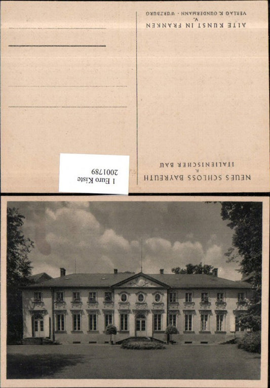 2001789,Neues Schloss Bayreuth Italienischer Bau