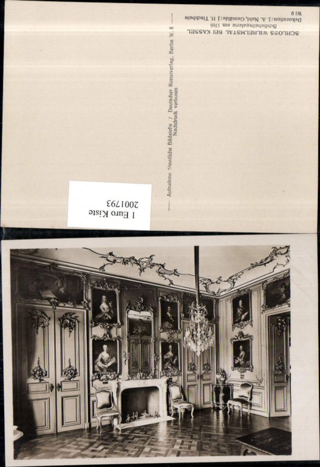 2001793,Schloss Wilhelmstal b. Kassel Schönheitsgalerie Innenansicht