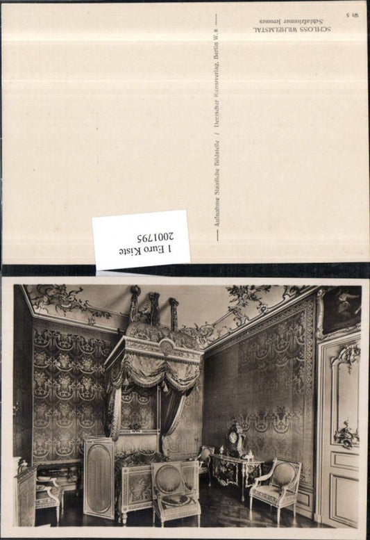 2001795,Schloss Wilhelmstal Schlafzimmer Jeromes Innenansicht