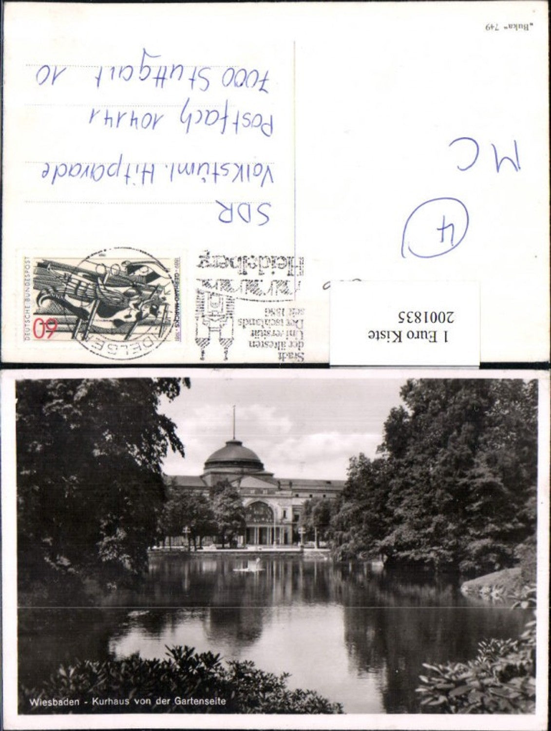 2001835,Wiesbaden Kurhaus v. d. Gartenseite