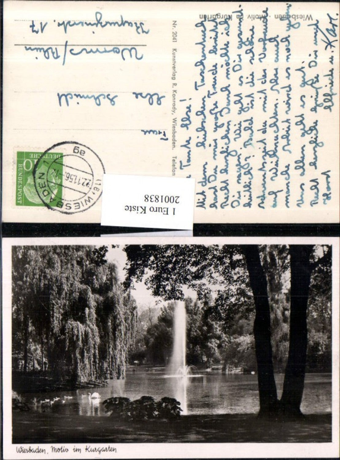 2001838,Wiesbaden Motiv im Kurgarten Springbrunnen