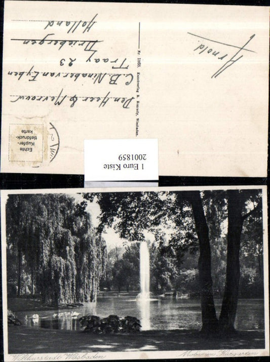 2001859,Wiesbaden Motiv im Kurgarten Springbrunnen