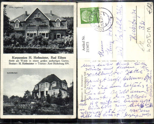 213473,Bad Eilsen Kurpension H. Hofmeister Mehrbild Ak