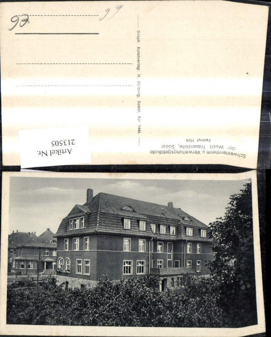 213505,Soest Schwesternheim u. Verwaltungsgebäude d. Westf. Frauenhilfe